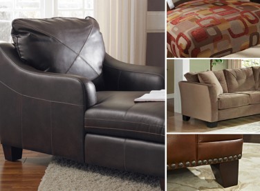 Upholstered Furniture, Comfortable bonded leather chair, fabric chair,