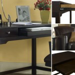 Home Office Desk, Chair, Pullout Tray, Solid Wood